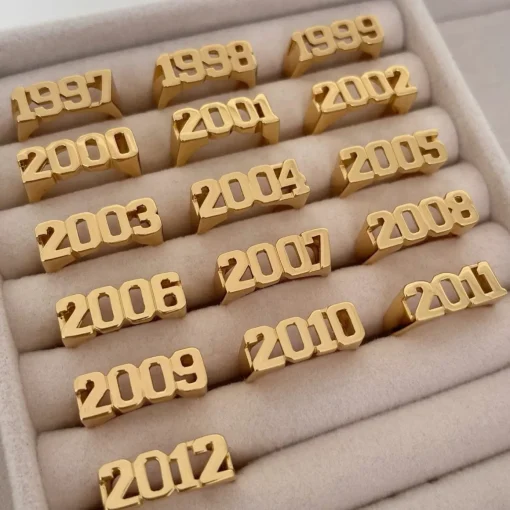 Birth Year Ring Guld