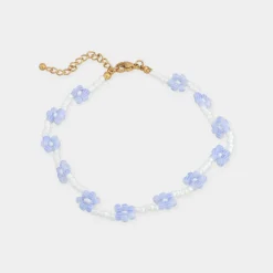 Flower Bead Ankelkæde