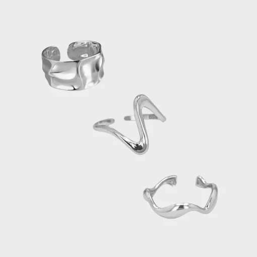 Ring Mix - Sølvfarvet